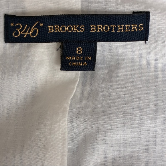 346 Brooks Brothers Blue And White Stripe Seersucker Blazer 8 - Picture 11 of 11